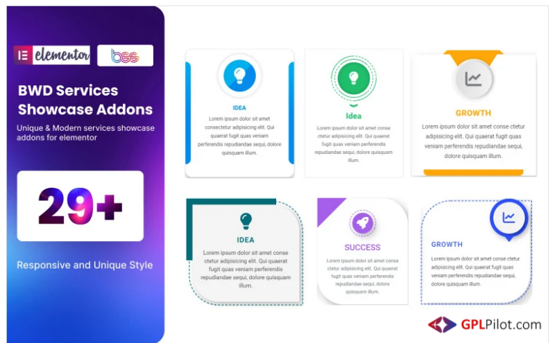 Services Showcase WordPress Plugin For Elementor