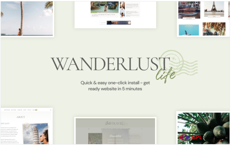 Wanderlust Life - Nomad and Travel Blog WordPress Theme