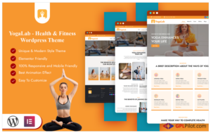 YogaLab - Yoga Health & Fitness Wordpress Theme