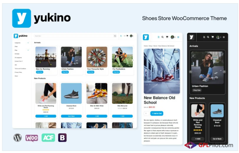 YUKINO - Shoe Store WooCommerce Theme