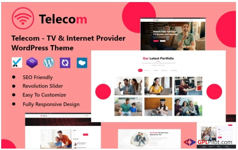 Telecom - TV & Internet Provider WordPress Theme