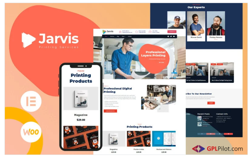 Jarvis - Design & Printing WordPress Theme