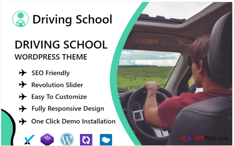 Car Driving School WordPress Theme