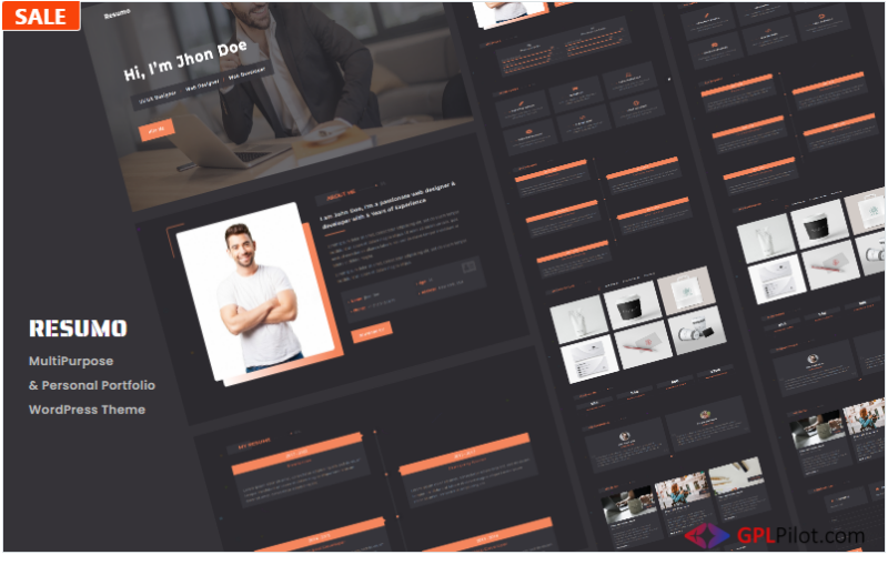 Resumo - Personal Portfolio WordPress Theme