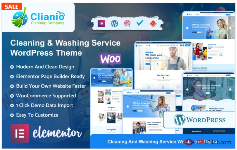 Clianio - Cleaning Services WordPress Theme