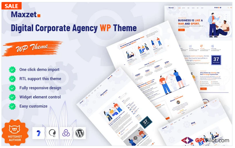 Maxzet - Digital Corporate Agency WordPress Theme