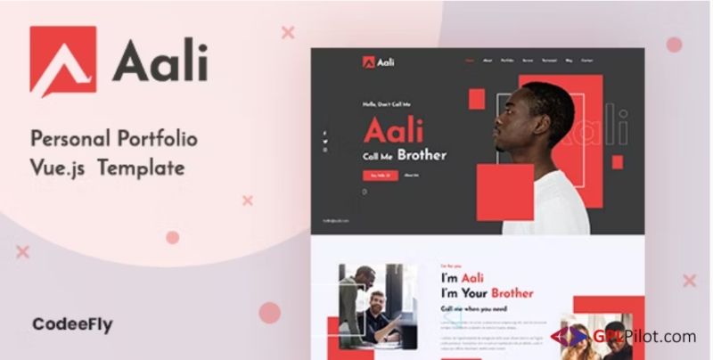 Aali - Personal Portfolio Vue Template