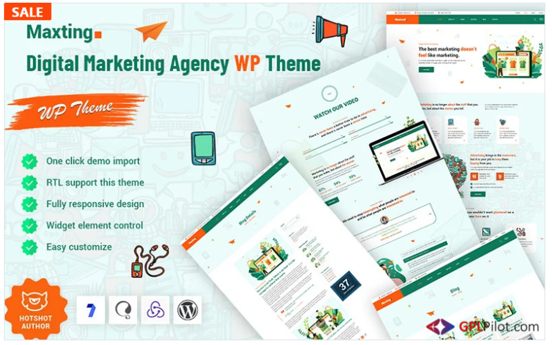 Maxting - Digital Marketing Agency WordPress Theme