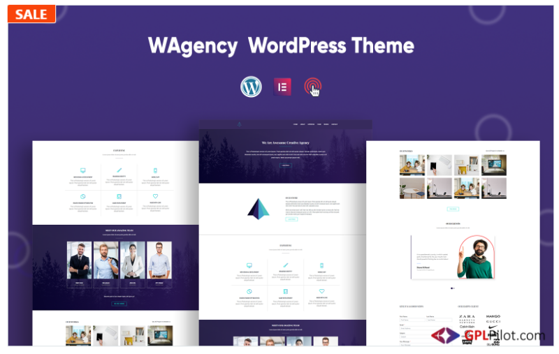 WAgency- Elementor Simple Agency WordPress Theme