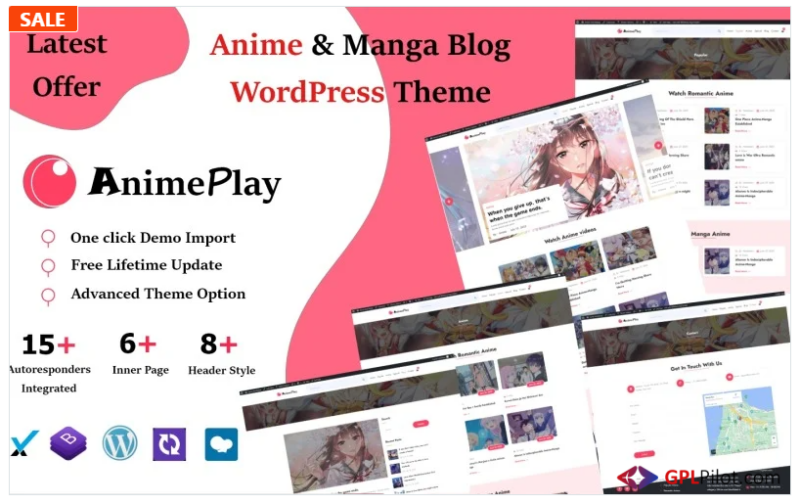 Anime Manga And Blog Magazine WordPress Theme