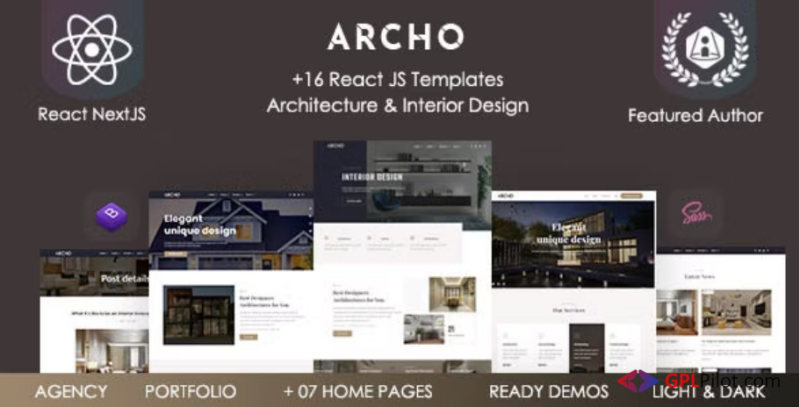 Archo - React Architecture & Interior Template