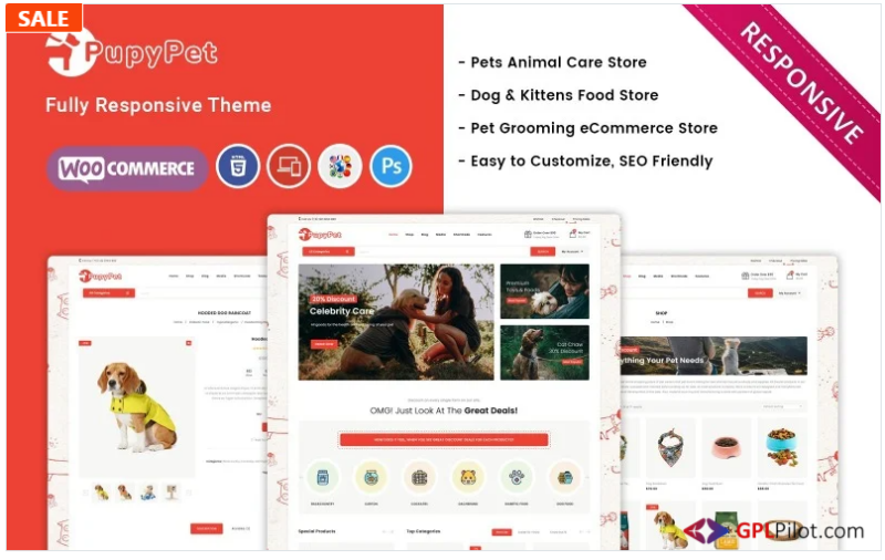 Pupypet - Pet Shop and Pet Accessories Woocommerce Theme