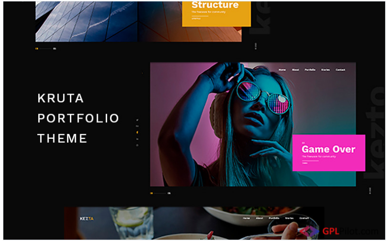 Kruta - Portfolio WordPress Theme