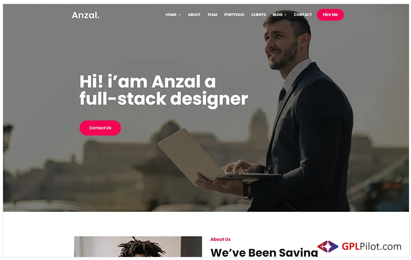 Anzal - Personal Portfolio WordPress Theme 1 Anzal - Personal Portfolio WordPress Theme
