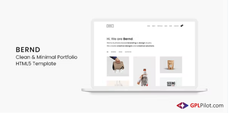 Bernd - Clean & Minimal Portfolio HTML5 Template