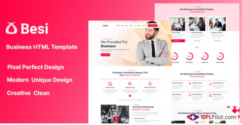 Besi - Business and Agency HTML Template