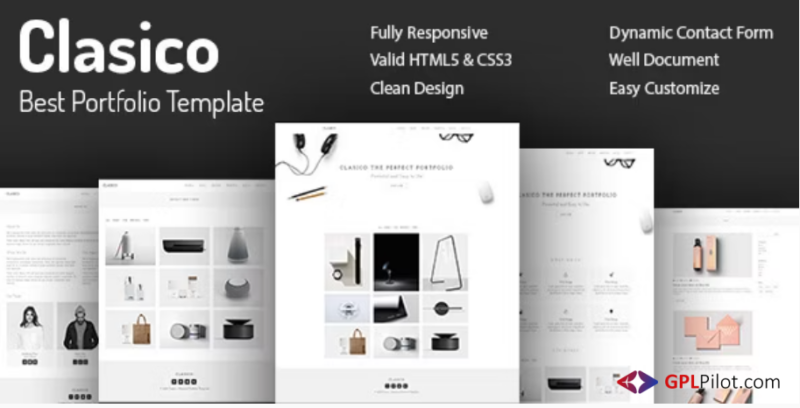 Clasico - Minimal Portfolio HTML Template