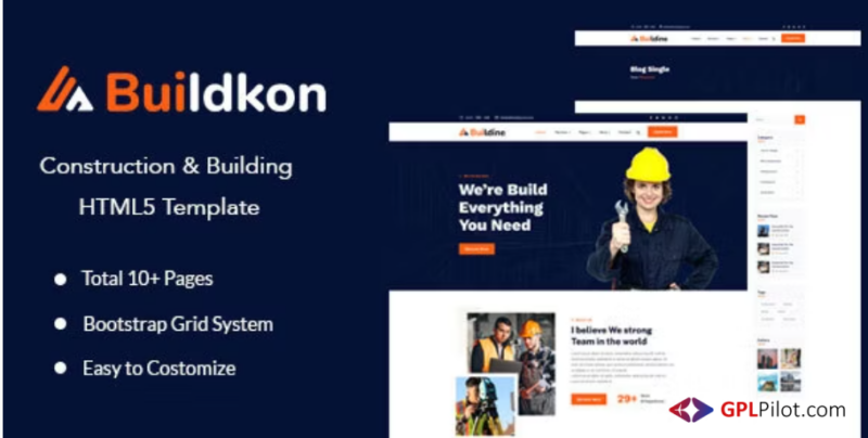 Buildkon - Construction & Building HTML5 Template