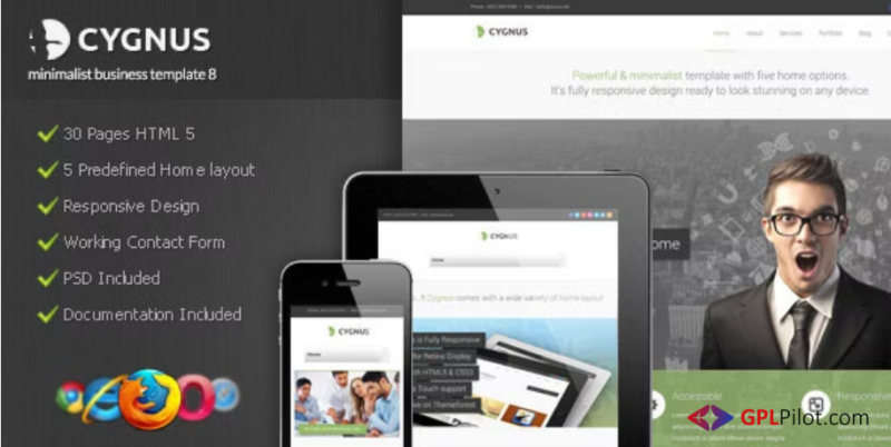 Cygnus - Minimalist Business HTML Template