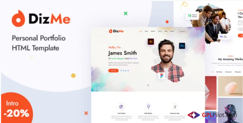 Dizme - Personal Portfolio HTML Template