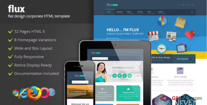Flux - Flat Corporate HTML Template