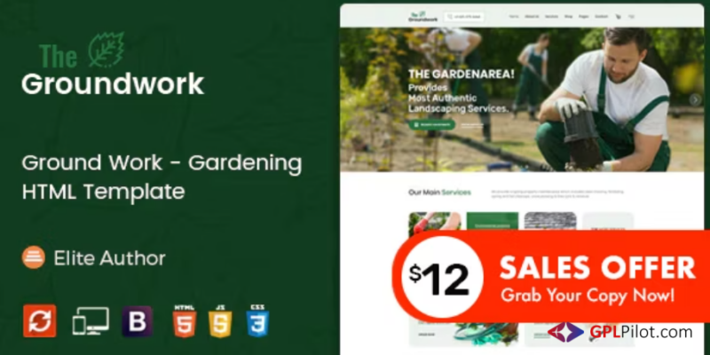 Ground Work - Gardening and Landscaping Template