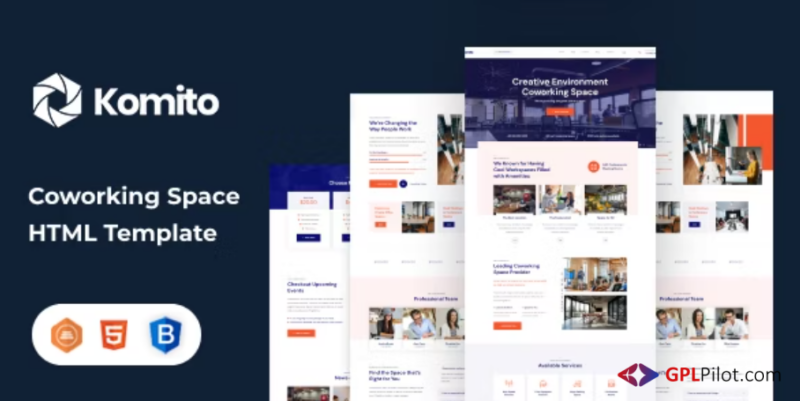 Komito - Co-Working HTML Template