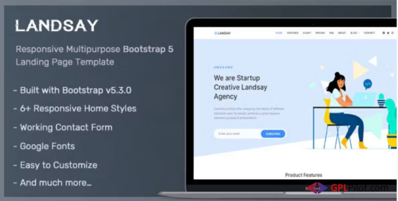 Landsay - Bootstrap 5 Landing Page Template