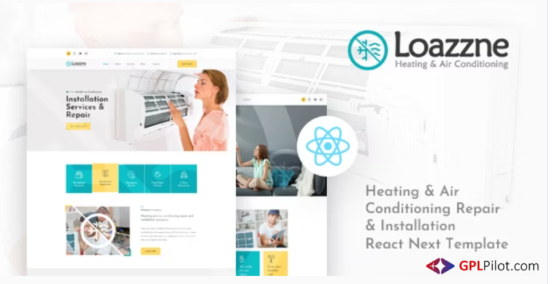 Loazzne - React Next Heating AC Services Template