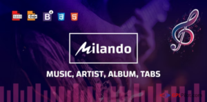 Milando - Music Portal Playback HTML Template