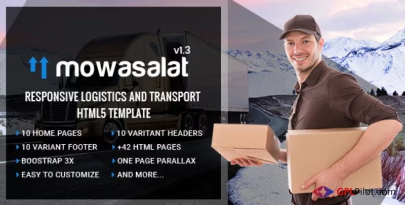 Mowasalat - Responsive Logistics HTML Template