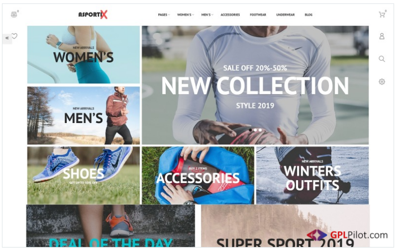 Asportix - Sport Equipment Store Clean Bootstrap Ecommerce PrestaShop Theme