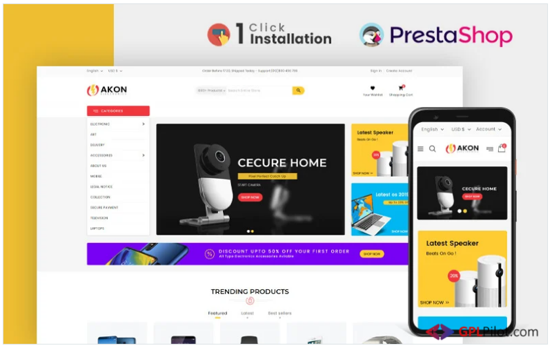 Akon Electronics Prestashop Theme