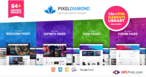 Pixel Diamond - HTML eSports and Magazine