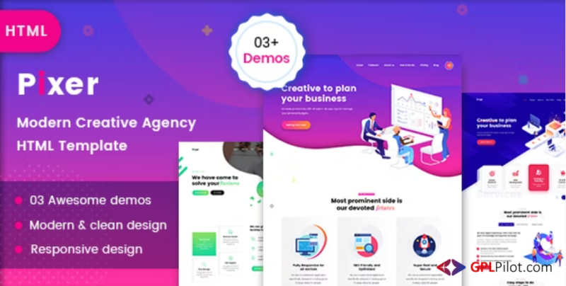 Pixer - Creative Digital Agency Template