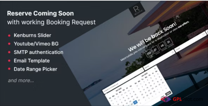 Reserve - Coming Soon with Booking Request