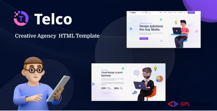 Telco - Creative Agency HTML Template 1 Telco - Creative Agency HTML Template