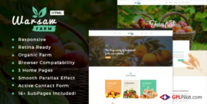 Warsaw - Organic Food, Agriculture, Farm Template