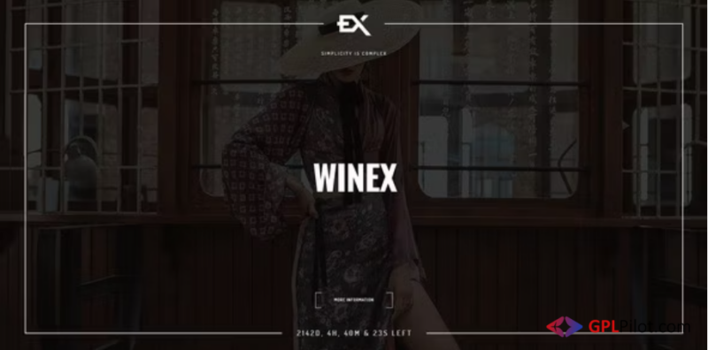 Winex - Creative Coming Soon Template