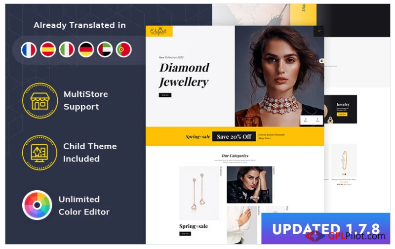 Elegant - Jewelry and Accessories Responsive PrestaShop Theme