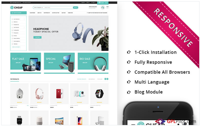 Cheap - Electronic PrestaShop Theme