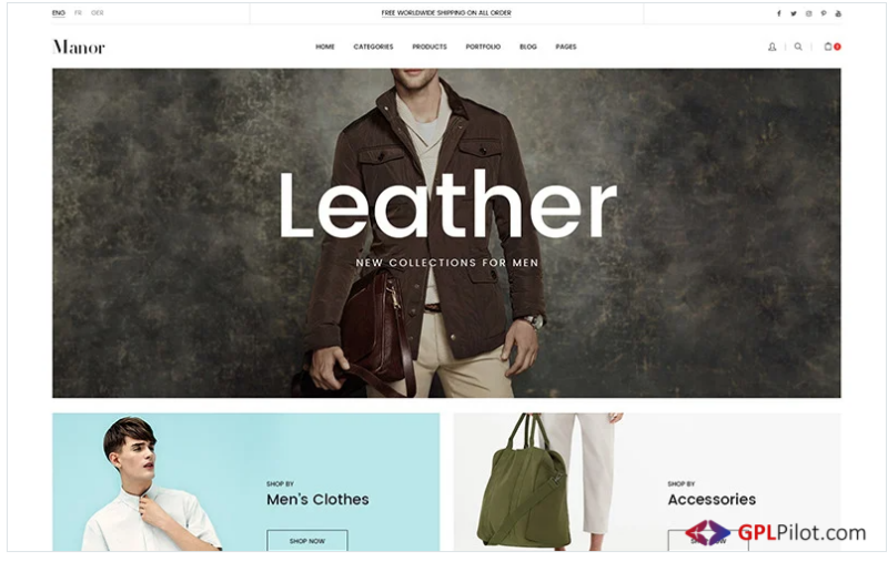 Manor Fashion Store Prestashop Theme 1.7.8.x