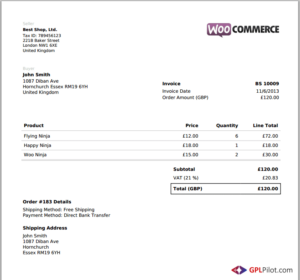 WooCommerce PDF Invoices 5.0.5