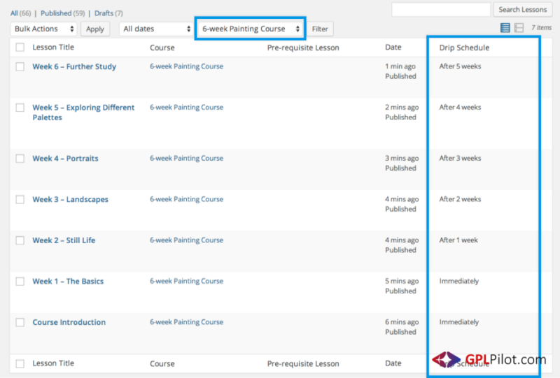 Sensei LMS Content Drip 2.1.1