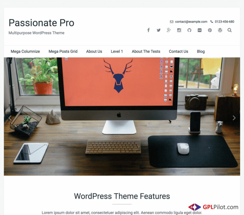 FameThemes Passionate Pro WordPress Theme 1.3.2