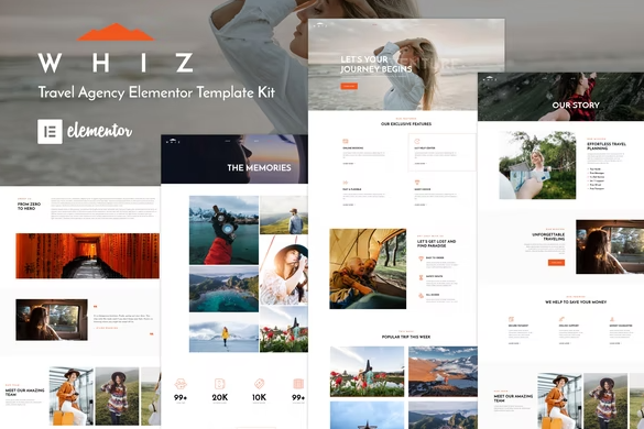 Whiz - Travel Agency Elementor Template Kit 1 Whiz - Travel Agency Elementor Template Kit