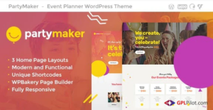 PartyMaker | Event Planner & Wedding Agency WP 1.1.9