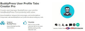 BuddyPress User Profile Tabs Creator Pro 1.4.2