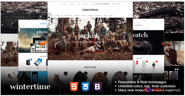 Responsive Magento Theme - Gala Wintertime 1 Responsive Magento Theme - Gala Wintertime