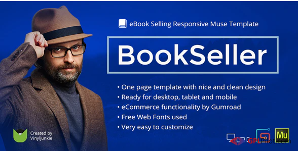 BookSeller - eBook Selling Responsive Muse Template 1 BookSeller - eBook Selling Responsive Muse Template